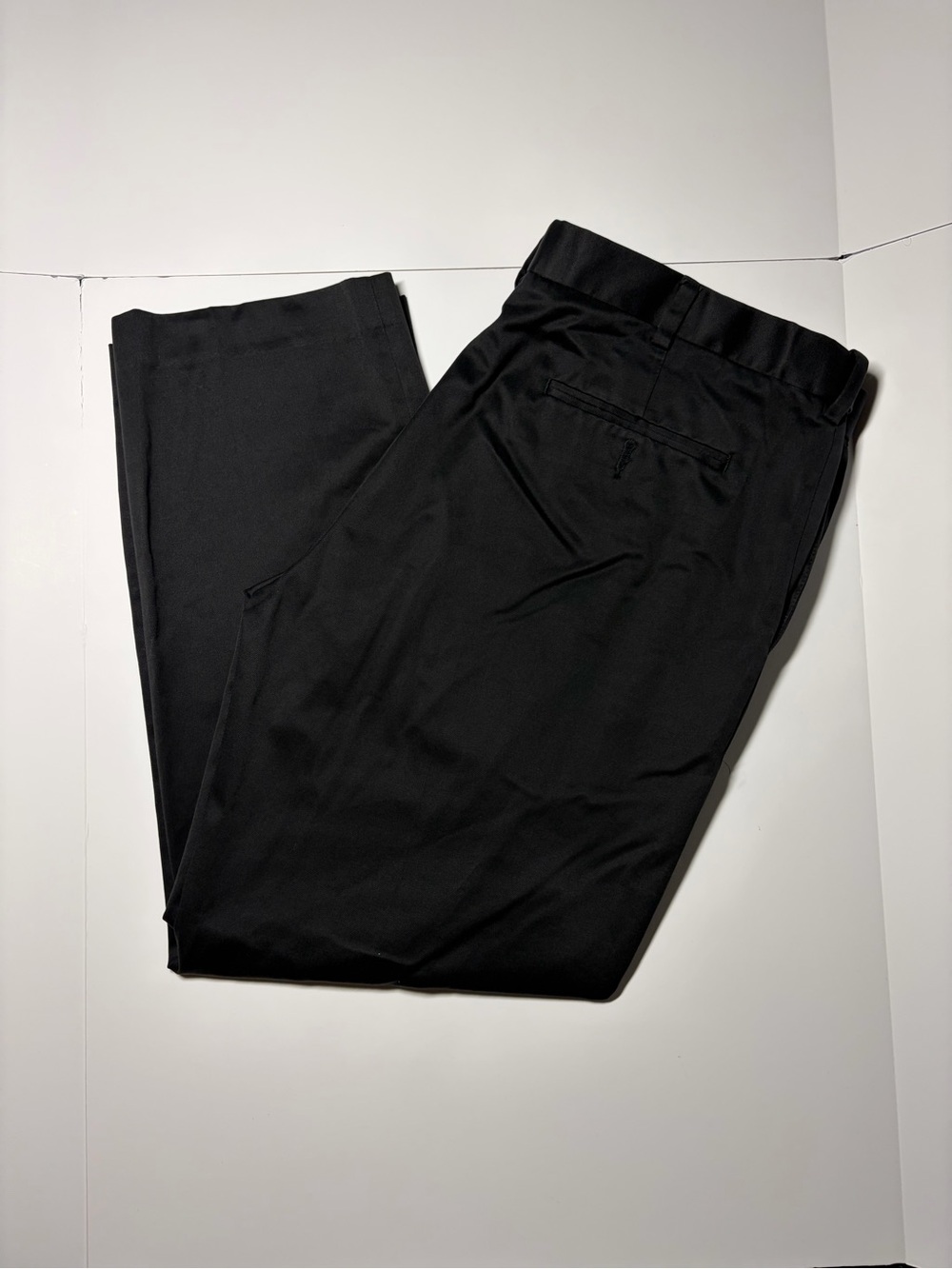 Classic Black Men's Dress Pants - Tailored Professional Trousers